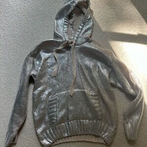 Sunday Silver Metallic Sweater